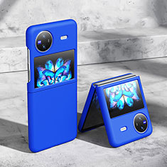 Hard Rigid Plastic Matte Finish Case Back Cover for Vivo X Flip 5G Blue