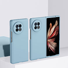 Hard Rigid Plastic Matte Finish Case Back Cover for Vivo X Fold Sky Blue