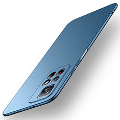 Hard Rigid Plastic Matte Finish Case Back Cover for Xiaomi Poco M4 Pro 5G Blue