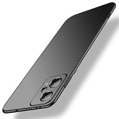 Hard Rigid Plastic Matte Finish Case Back Cover for Xiaomi Redmi Note 11T Pro 5G Black