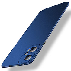 Hard Rigid Plastic Matte Finish Case Back Cover for Xiaomi Redmi Note 11T Pro+ Plus 5G Blue