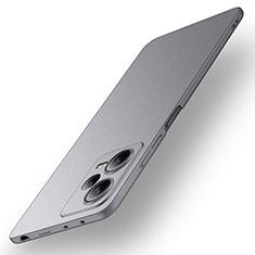 Hard Rigid Plastic Matte Finish Case Back Cover for Xiaomi Redmi Note 12 5G Gray