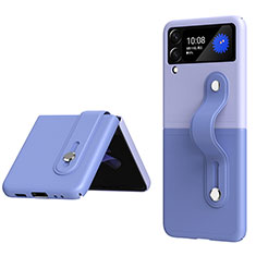 Hard Rigid Plastic Matte Finish Case Back Cover H01 for Samsung Galaxy Z Flip3 5G Lavender Gray