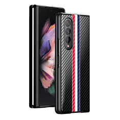 Hard Rigid Plastic Matte Finish Case Back Cover H01 for Samsung Galaxy Z Fold3 5G Black