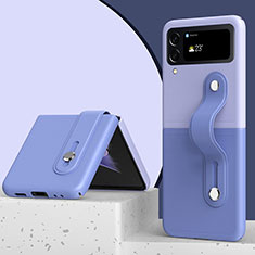 Hard Rigid Plastic Matte Finish Case Back Cover H02 for Samsung Galaxy Z Flip4 5G Lavender Gray