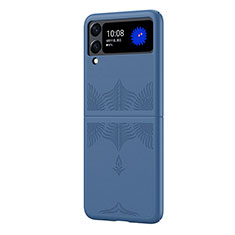 Hard Rigid Plastic Matte Finish Case Back Cover H03 for Samsung Galaxy Z Flip4 5G Blue