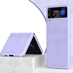 Hard Rigid Plastic Matte Finish Case Back Cover H04 for Samsung Galaxy Z Flip3 5G Purple