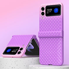 Hard Rigid Plastic Matte Finish Case Back Cover H07 for Samsung Galaxy Z Fold3 5G Purple