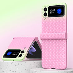 Hard Rigid Plastic Matte Finish Case Back Cover H07 for Samsung Galaxy Z Fold3 5G Rose Gold