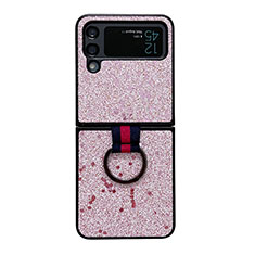 Hard Rigid Plastic Matte Finish Case Back Cover H08 for Samsung Galaxy Z Flip4 5G Pink