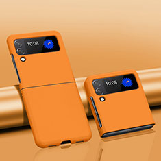 Hard Rigid Plastic Matte Finish Case Back Cover L01 for Samsung Galaxy Z Flip3 5G Orange