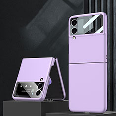 Hard Rigid Plastic Matte Finish Case Back Cover L02 for Samsung Galaxy Z Flip3 5G Purple