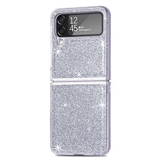 Hard Rigid Plastic Matte Finish Case Back Cover L02 for Samsung Galaxy Z Flip4 5G Silver
