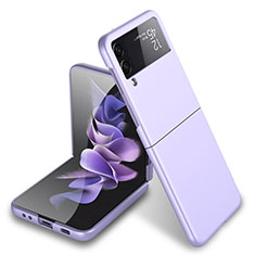 Hard Rigid Plastic Matte Finish Case Back Cover L03 for Samsung Galaxy Z Flip3 5G Lavender Gray