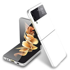 Hard Rigid Plastic Matte Finish Case Back Cover L03 for Samsung Galaxy Z Flip3 5G White