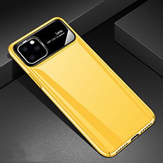Hard Rigid Plastic Matte Finish Case Back Cover M01 for Apple iPhone 11 Pro Max Yellow