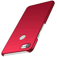 Hard Rigid Plastic Matte Finish Case Back Cover M01 for Google Pixel 3 Red