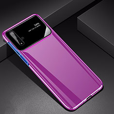 Hard Rigid Plastic Matte Finish Case Back Cover M01 for Huawei Honor 20 Purple