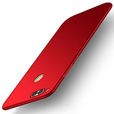Hard Rigid Plastic Matte Finish Case Back Cover M01 for Huawei Honor 7X Red