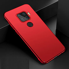 Hard Rigid Plastic Matte Finish Case Back Cover M01 for Huawei Mate 30 Lite Red