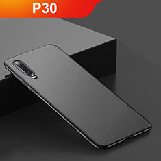 Hard Rigid Plastic Matte Finish Case Back Cover M01 for Huawei P30 Black
