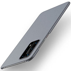 Hard Rigid Plastic Matte Finish Case Back Cover M01 for Huawei P40 Pro+ Plus Gray