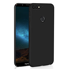 Hard Rigid Plastic Matte Finish Case Back Cover M01 for Huawei Y7 (2018) Black
