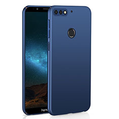 Hard Rigid Plastic Matte Finish Case Back Cover M01 for Huawei Y7 (2018) Blue