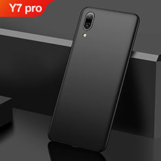 Hard Rigid Plastic Matte Finish Case Back Cover M01 for Huawei Y7 Pro (2019) Black