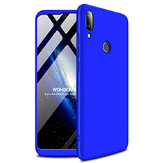 Hard Rigid Plastic Matte Finish Case Back Cover M01 for Huawei Y9 (2019) Blue