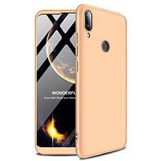 Hard Rigid Plastic Matte Finish Case Back Cover M01 for Huawei Y9 (2019) Gold