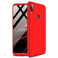 Hard Rigid Plastic Matte Finish Case Back Cover M01 for Huawei Y9 (2019) Red
