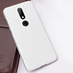 Hard Rigid Plastic Matte Finish Case Back Cover M01 for Nokia 6.1 Plus White