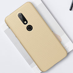 Hard Rigid Plastic Matte Finish Case Back Cover M01 for Nokia X6 Gold