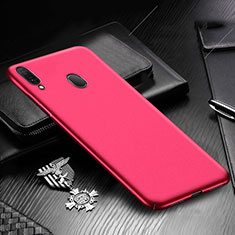 Hard Rigid Plastic Matte Finish Case Back Cover M01 for Samsung Galaxy A20 Red