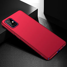 Hard Rigid Plastic Matte Finish Case Back Cover M01 for Samsung Galaxy A51 4G Red