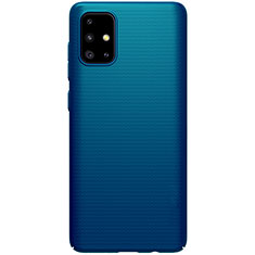 Hard Rigid Plastic Matte Finish Case Back Cover M01 for Samsung Galaxy A51 5G Blue