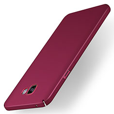 Hard Rigid Plastic Matte Finish Case Back Cover M01 for Samsung Galaxy A7 (2016) A7100 Red