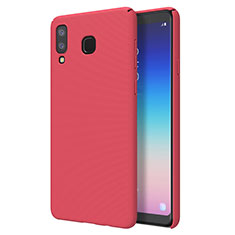 Hard Rigid Plastic Matte Finish Case Back Cover M01 for Samsung Galaxy A8 Star Red