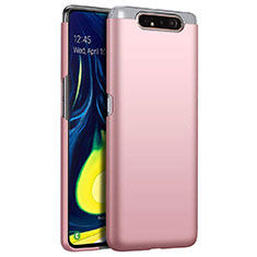 Hard Rigid Plastic Matte Finish Case Back Cover M01 for Samsung Galaxy A80 Rose Gold