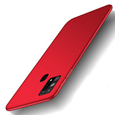 Hard Rigid Plastic Matte Finish Case Back Cover M01 for Samsung Galaxy M21s Red