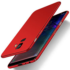 Hard Rigid Plastic Matte Finish Case Back Cover M01 for Samsung Galaxy On6 (2018) J600F J600G Red