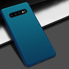 Hard Rigid Plastic Matte Finish Case Back Cover M01 for Samsung Galaxy S10 Plus Blue