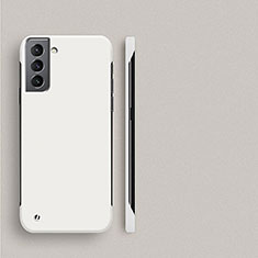 Hard Rigid Plastic Matte Finish Case Back Cover M01 for Samsung Galaxy S21 FE 5G White