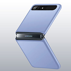 Hard Rigid Plastic Matte Finish Case Back Cover M01 for Samsung Galaxy Z Flip 5G Sky Blue