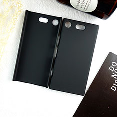 Hard Rigid Plastic Matte Finish Case Back Cover M01 for Sony Xperia XZ1 Compact Black