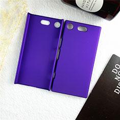 Hard Rigid Plastic Matte Finish Case Back Cover M01 for Sony Xperia XZ1 Compact Purple