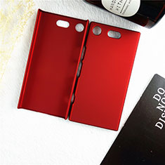 Hard Rigid Plastic Matte Finish Case Back Cover M01 for Sony Xperia XZ1 Compact Red
