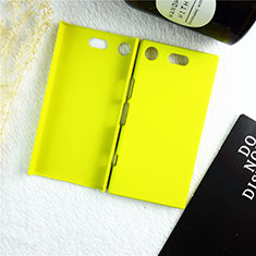 Hard Rigid Plastic Matte Finish Case Back Cover M01 for Sony Xperia XZ1 Compact Yellow