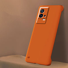 Hard Rigid Plastic Matte Finish Case Back Cover M01 for Vivo iQOO 8 5G Orange